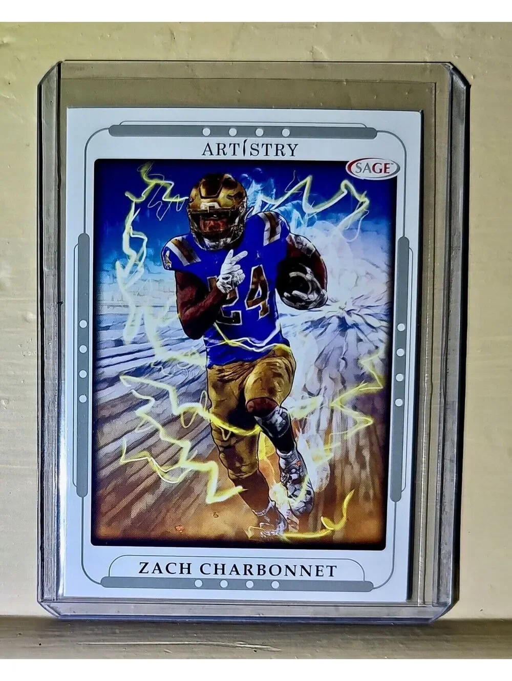 Zach Charbonnet 2023 SAGE NFL Artistry Football #127 Card